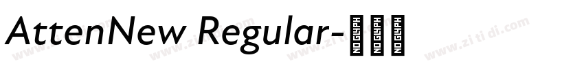 AttenNew Regular字体转换